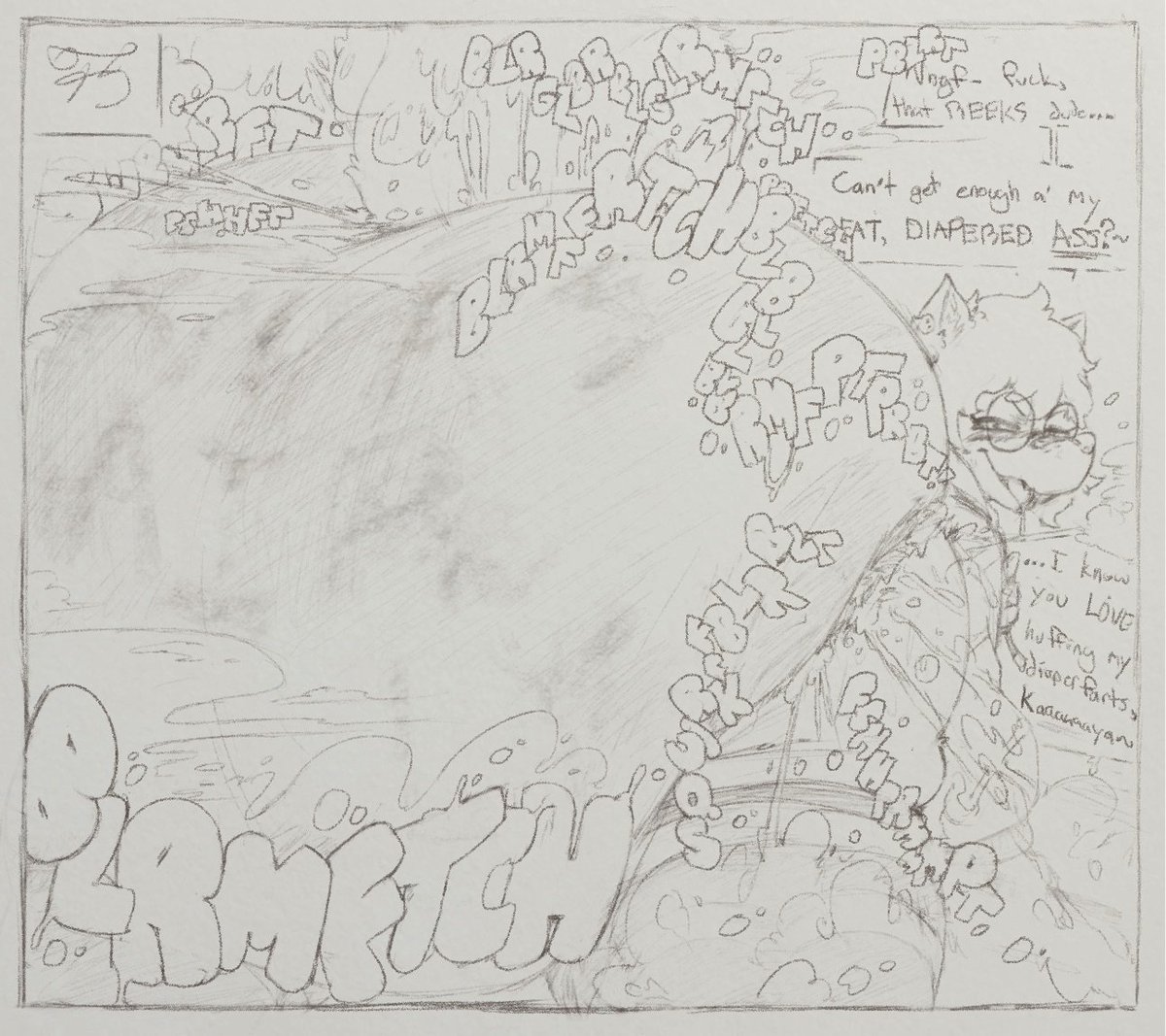 So <a href="/FartDumpsterBun/">Kaya 💨🐇🩵</a> is OBSESSED with DIAPER-FARTS no thanks to me~

So its only fair I give this lil dork all the muffled, sputtery, rumbly pamper-farts he could ever want >:3

BWUH gosh, there's nothin' better than a thick diaper bloating with FARTS~

Art by an anonymous dork :3