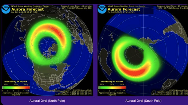 threepocalypse's tweet photo. A very faint coronal mass ejection appears to have been produced and  may deliver a weak impact to Earth's geomagnetic field by September 7th. https://t.co/spf76Xypb1