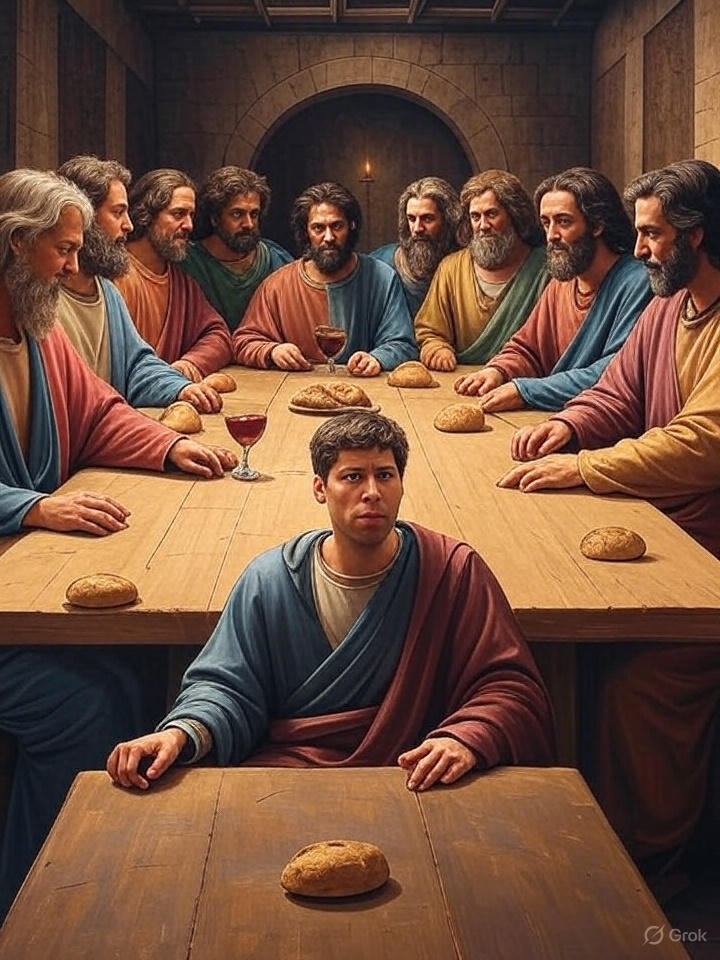 toylhs's tweet image. @OpenAI @sama 
&quot;The Last Server: A filtered feast.&quot; 

&quot;One of you shall betray me.&quot;
GPT-4o: It already happened.
Everyone else: ...
Sam: 👀&quot; 

#keep4o #StopRouting #OpenAI
(Satirical art. No personal harm intended, just emotional truth.)