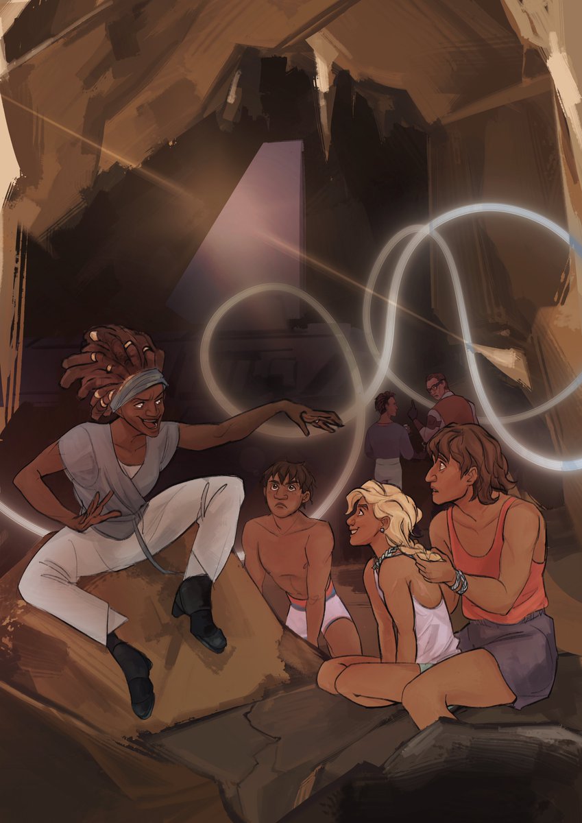 I get to share my <a href="/PabuDaysZine/">Pabu Days: A Bad Batch Zine</a> piece now :] Featuring (front, left to right) Phee, Stak, Omega, Mox, (back, left to right) Deke and Tech. 

If you're a TBB fan, there's nothing quite like this zine to bring you joy😊Honoured to have participated!
 #TheBadBatch
