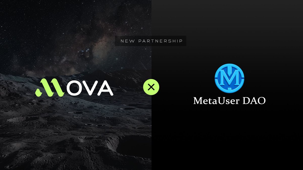 🤝 <a href="/MovaChain/">MOVA</a> x <a href="/MetaUser_Dao/">MUD Global</a>

MetaUser Dao (MUD) is an AI-powered Layer1 with dynamic identity tagging + standardized RWA protocols — bridging digital identity and real-world economies. 🌐

To celebrate, join our MOVA &amp; Friends Giveaway – Season 2 🎉

🔗 taskon.xyz/quest/196823913