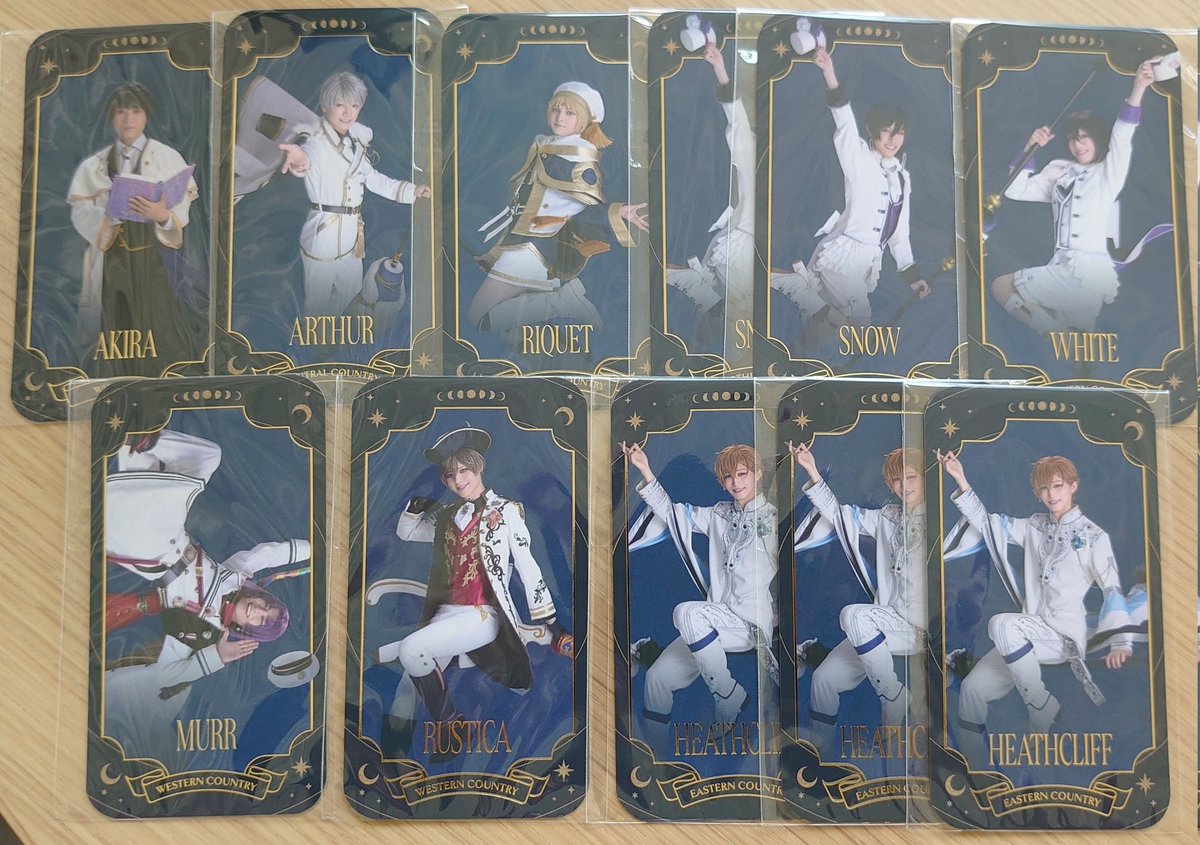 【交換譲渡】まほステ マジカルカード
譲:賢者 アーサー リケ ○スノウ ○ホワイト ムル ラスティカ ★ヒースクリフ
求:カイン オーエン ブラッドリー カード各400円 ラベル缶600円
★は○を含むお取引のみ。まとめて優先する可能性はあります。ラベル缶⇔カードの交換可能。6日ソワレ前後銀劇手渡。