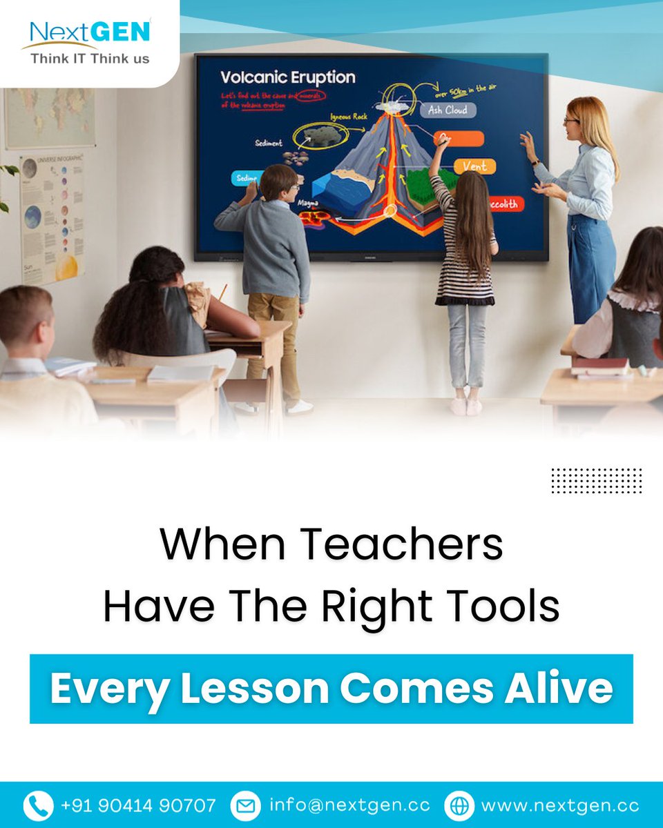 NextGenera78667's tweet photo. Because when teachers thrive, students don’t just learn; they dream bigger.

#NextGenerationComputers #EdTechSolutions #SmartClassrooms #DigitalLearningTools #TeachWithTechnology #InspiringEducation #FutureReadyClassrooms #edtechcommunity https://t.co/xtk1MRmLnW
