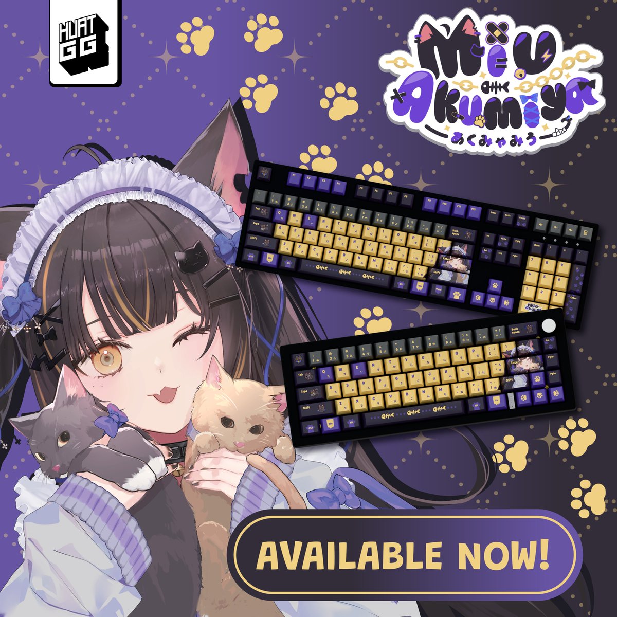Huat GG (@huatgg) on Twitter photo <a href="/HuatGG/">Huat GG</a> x <a href="/Specialite_EN/">Specialite Official</a>
🐾 Purr-fect your setup with <a href="/Miu_Akumiya/">Miu Akumiya🐈⬛✏️ | Specialite EN</a> official keyboard, keycap set, and deskmat! Sleek, cozy, and cat-approved ✨
🐾 Available now on huat.gg/collections/mi… <a href="/HuatGG/">Huat GG</a> x <a href="/Specialite_EN/">Specialite Official</a>
🐾 Purr-fect your setup with <a href="/Miu_Akumiya/">Miu Akumiya🐈⬛✏️ | Specialite EN</a> official keyboard, keycap set, and deskmat! Sleek, cozy, and cat-approved ✨
🐾 Available now on huat.gg/collections/mi…