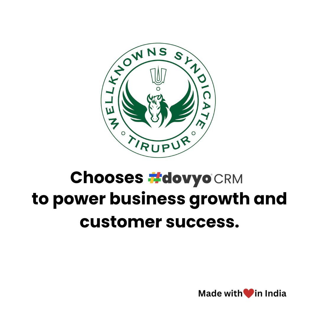 dovyotech's tweet image. Wellknowns Syndicate hands with #dovyo CRM to elevate customer relationship management, streamline operations, and drive business growth #dovyoCRM, #CRMforbusiness #businessgrowth, #successtogether, #CRM. hashdovyo.com