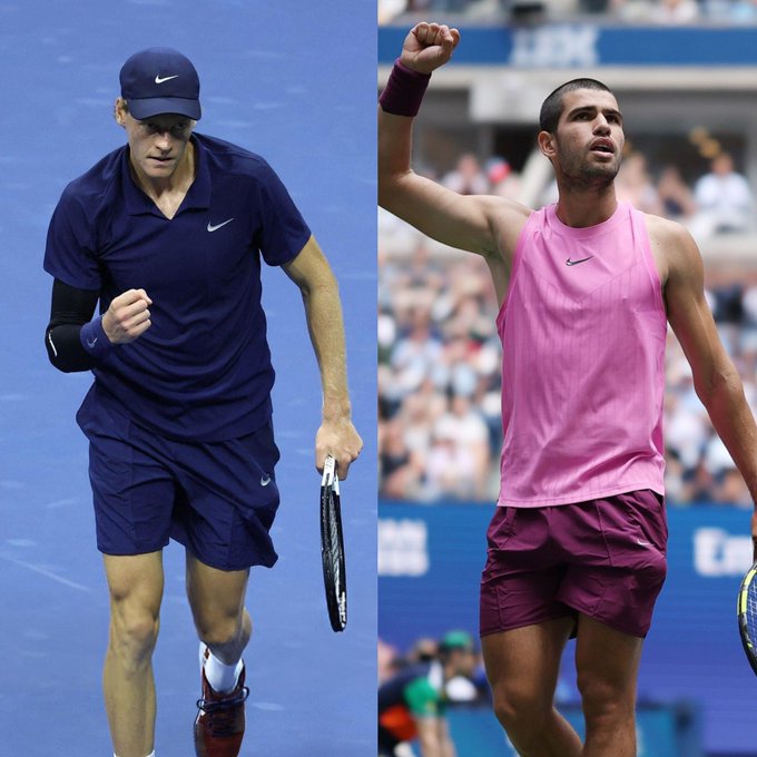Este domingo, en el US Open, estára en juego:

-El título del torneo
-Que Sinner iguale a 5 Slams con Carlos o que Carlos se ponga 6-4
-El número 1 del mundo (si Alcaraz gana, le quita el N1)

Yo no me lo perdería.