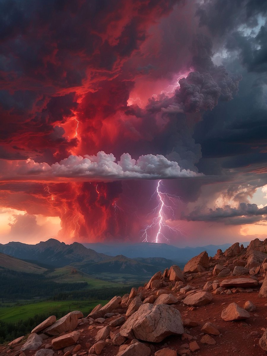 ruby_willi19034's tweet image. Rainbow and lightning met in California ˜