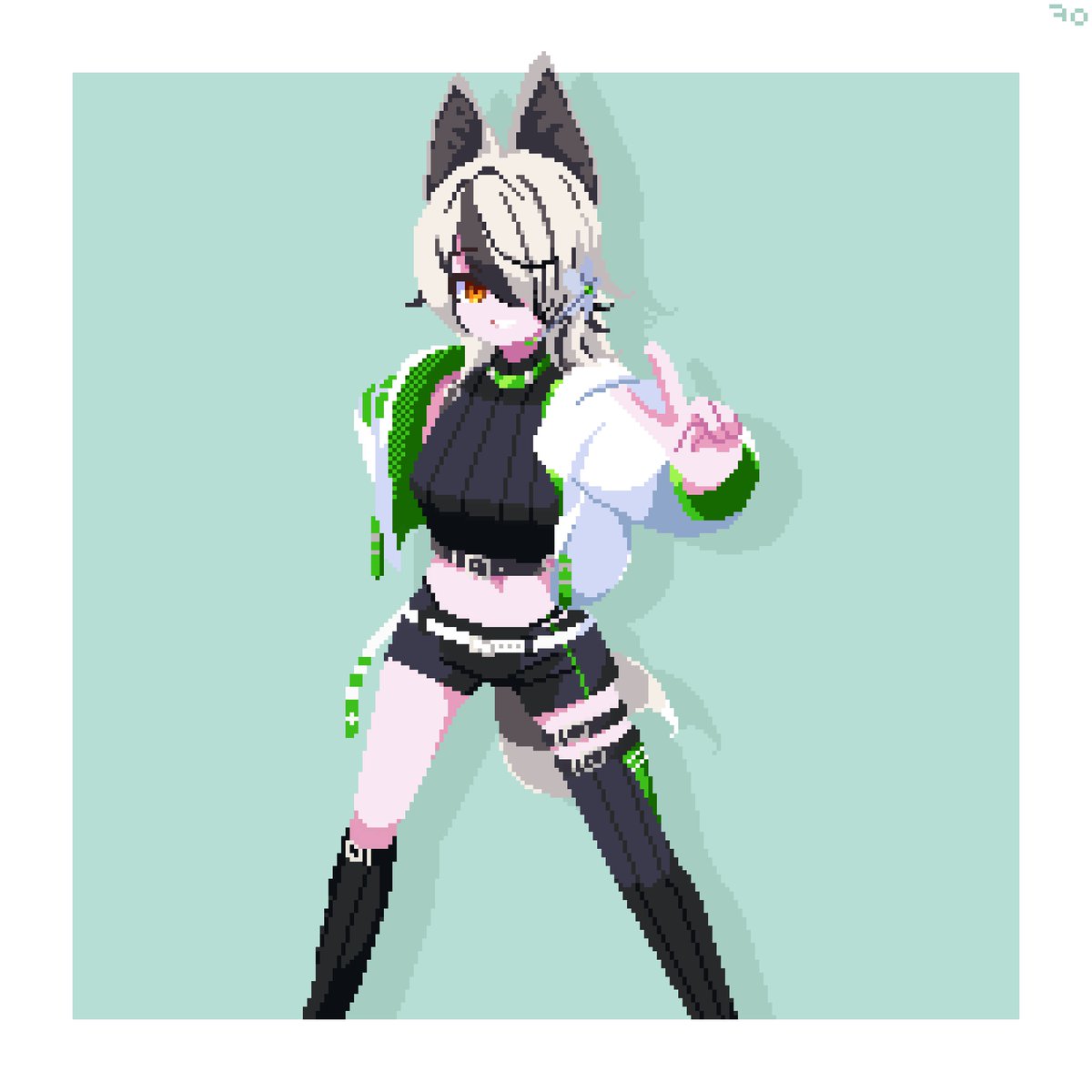 #ドット絵 #pixelart #pixquare  
11th CM from <a href="/SharkgirlSammy/">Sammy サミー鮫</a> 🥰😘