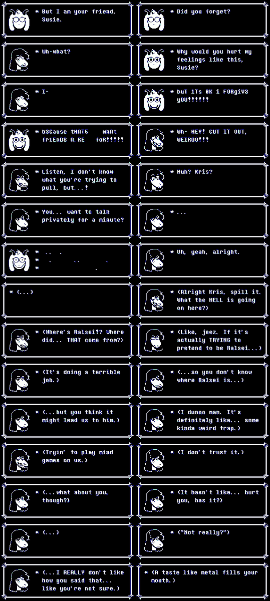 omegawott's tweet photo. hopping on the relsay bandwagon … love this thing its so very trustworthy 

this takes place in a version of the AU where its post chapter 4, and everything’s gone normally up to this point

#relsay #macaronicheesewithhotsauce #withyouinthedark 
@ralseipastries https://t.co/0xRJIRptvQ