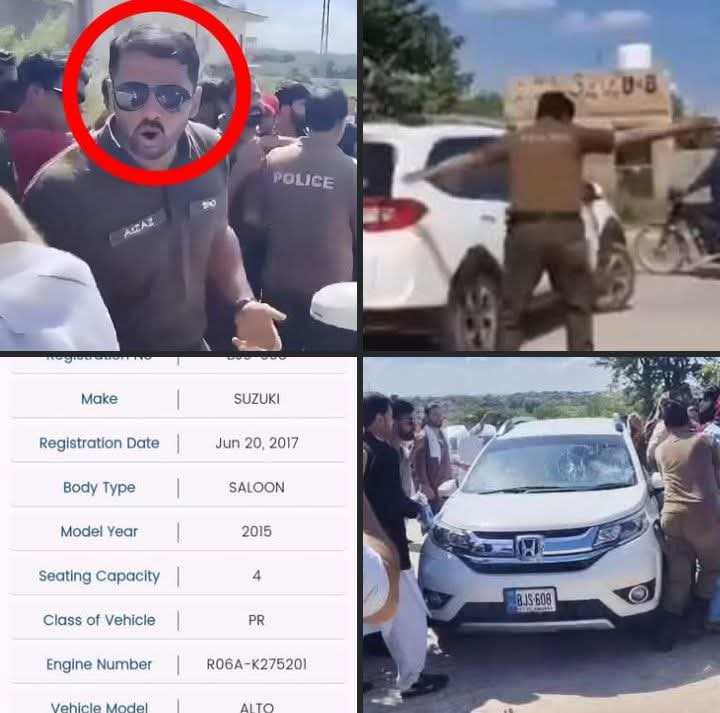 PAKISTAN_DAM's tweet photo. @RwpPolice Please explain this.  Number Plate Alto but car Honda BR-V https://t.co/6lKONGnhvZ