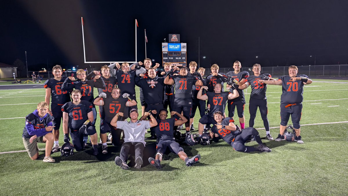 First win as a coach with the best staff, and a great group of kids! Go Warriors!
(SBL 30 - Lewis Central 27.)