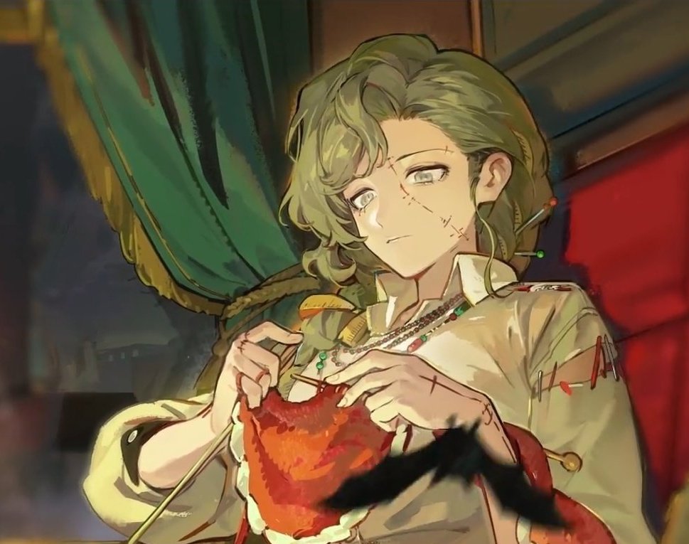 프랑켄슈타인 괴물st 흉터에 키큰 무뚝뚝 속성인데 뜨개질 이거뭐모에의 집합도 아니고 죽으라는거죠