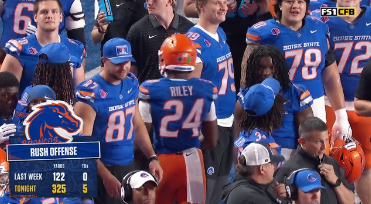 Boise State had over 300 yards of rush offense tonight! 🔥 <a href="/BroncoSportsFB/">Boise State Football</a>