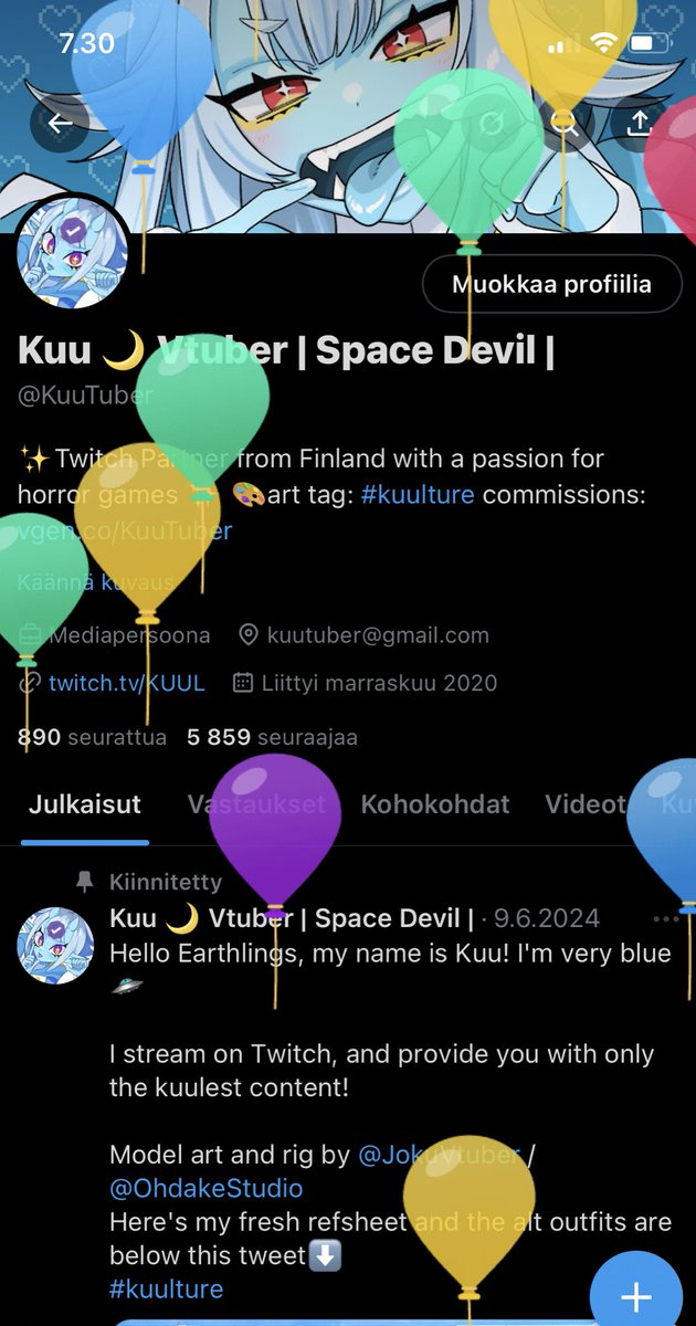 Kuu 🌙 Vtuber | Space Devil | tweet media