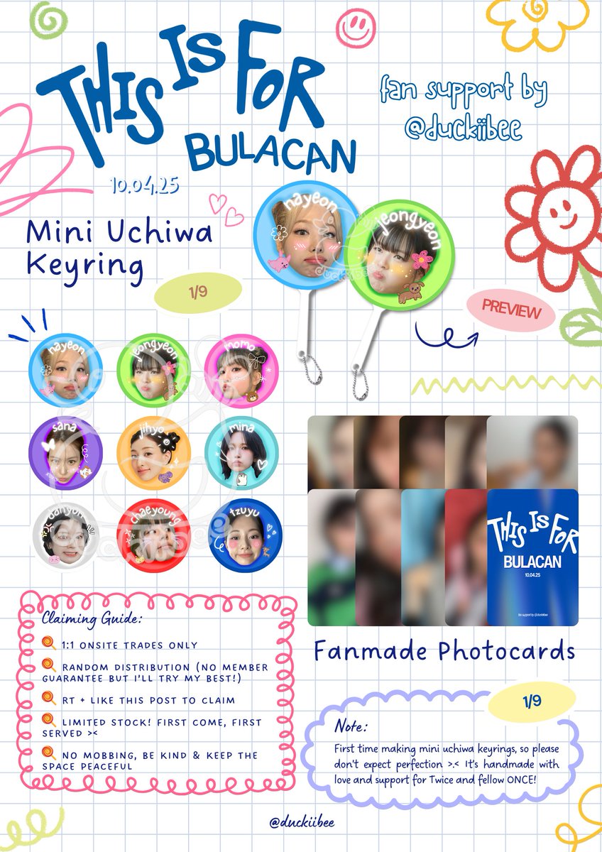 aj ๐ | semi ia (@duckiibee) on Twitter photo THIS IS FOR all my co-onces โธ(๏ฝกห แต ห )โธโก
fan support by <a href="/duckiibee/">aj will see twice ๐๐ฐ</a> ๐ค
: ฬฬโ just a small way to give back to once who make concerts even more special :)) see ya'll soon! ๐
โ disclaimer: any overlap with others is purely coincidence and this is also trade-friendly ๐
THIS IS FOR all my co-onces โธ(๏ฝกห แต ห )โธโก
fan support by <a href="/duckiibee/">aj will see twice ๐๐ฐ</a> ๐ค
: ฬฬโ just a small way to give back to once who make concerts even more special :)) see ya'll soon! ๐
โ disclaimer: any overlap with others is purely coincidence and this is also trade-friendly ๐
