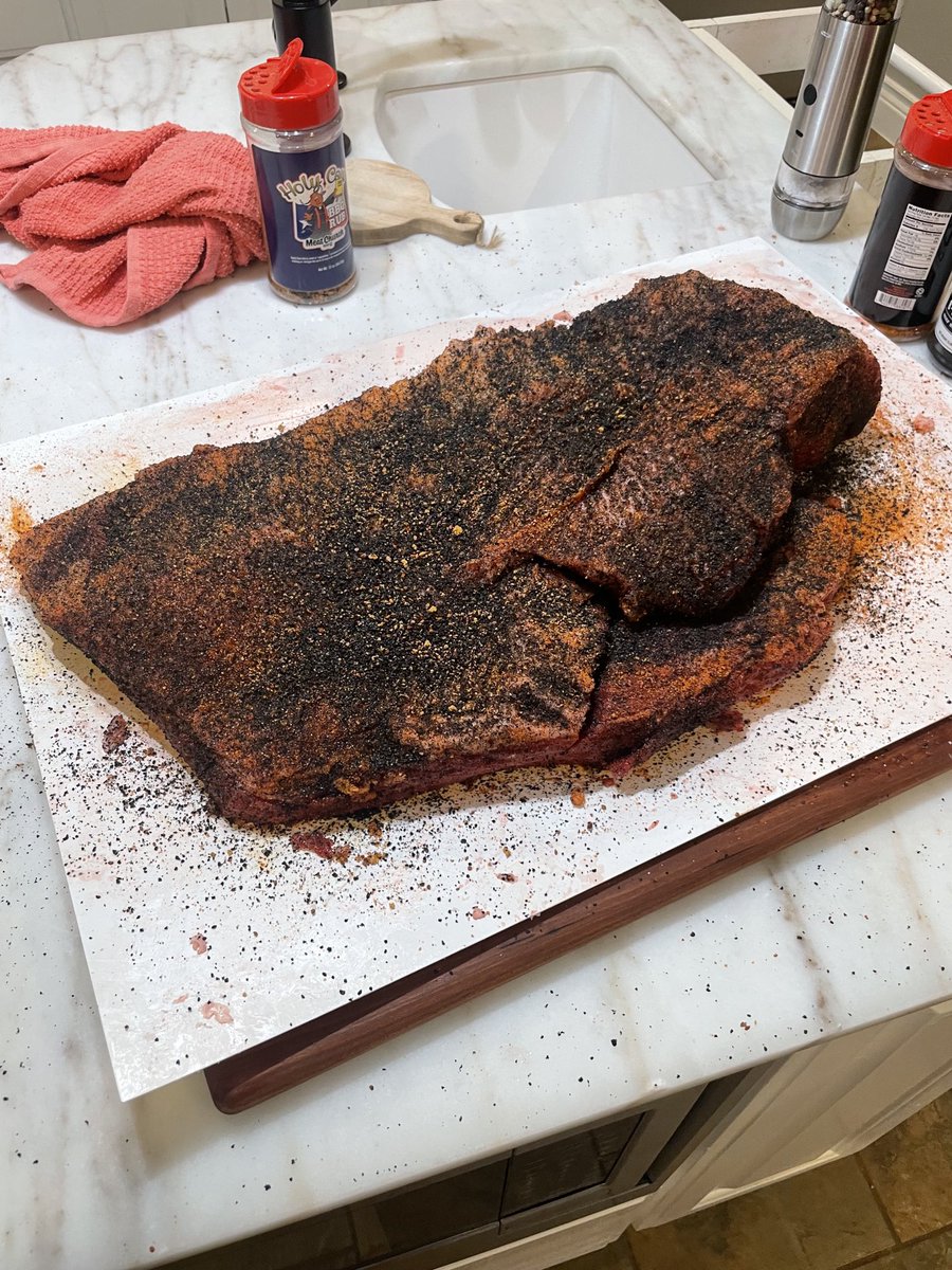 About time to put on the smoker for tomorrows football games… much needed weekend off