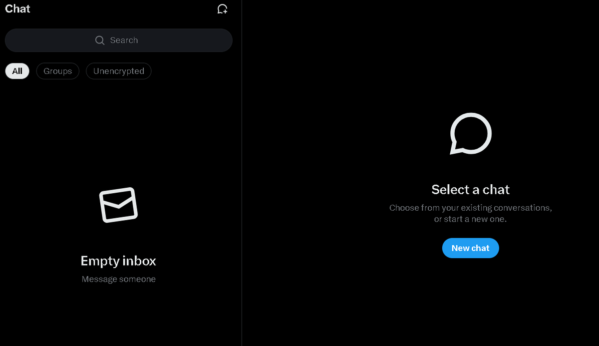 gamerbwoiii's tweet image. So, basically your messages earlier weren't encrypted. They are now, in the new "Chat" feature.

#ElonMusk #X #TwitterChat
