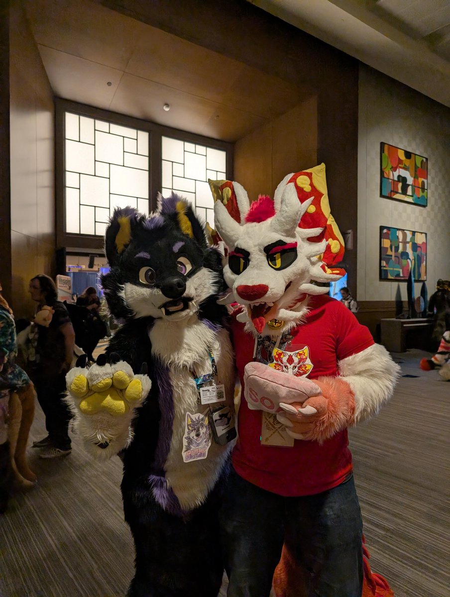 Don't forget to use soap to clean and freshen up after a con! #FursuitFriday

🏙️: #Megaplex2025