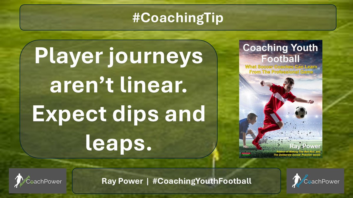 power_ray's tweet image. #CoachingTip

Player journeys aren’t linear. Expect dips and leaps.

🔀 Stay patient

🧠 Stay flexible

🎢 Trust the process

#CoachingYouthFootball #NonLinearDevelopment