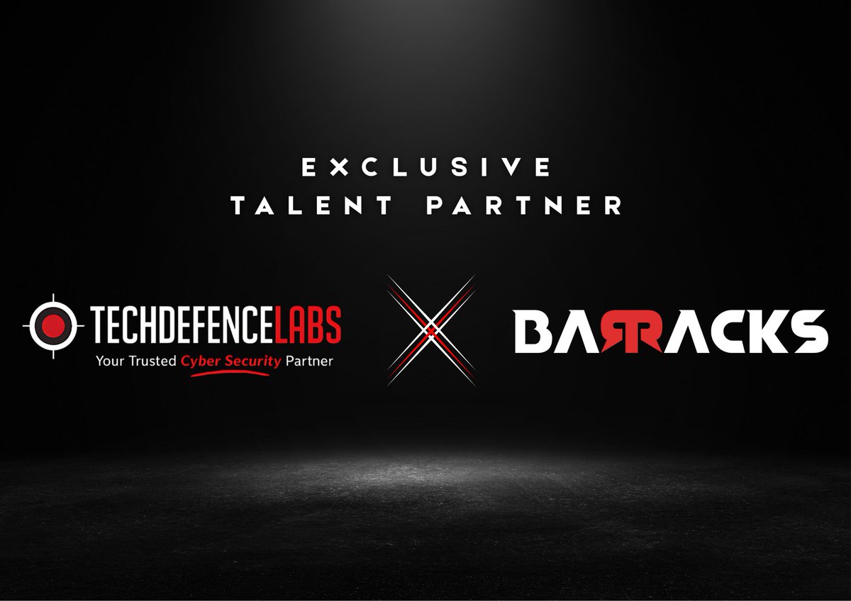 BarracksArmy's tweet image. 🚨 A chance to prove your skills you say? This is it.

We&apos;re hyped to announce our Exclusive Talent Partner for the @bsidesahmedabad Barracks WarGames: @techdefence

They&apos;re one of the fastest-growing CyberSec companies out there, and they&apos;re looking for the best of the best 🚀