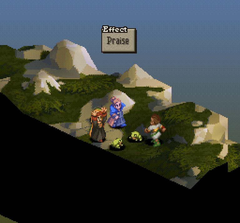 I've been playing Final Fantasy Tactics. Beautiful setting and storytelling, truly inspiring art. Also, at some point you stop trying to fight monsters and just turn everybody into frogs and praise them because, of course, that's just better training. Right? ✨🐸✨