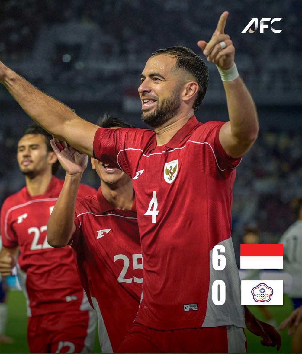 FT | 🇮🇩 Indonesia 6️⃣-0️⃣ Chinese Taipei 

Team Garuda put on a show in front of their adoring fans at the Gelora Bung Tomo!