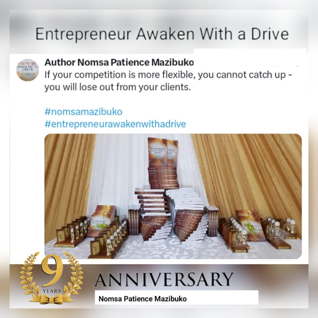 Entrepreneur Awaken With a Drive 9th anniversary! #nomsamazibuko