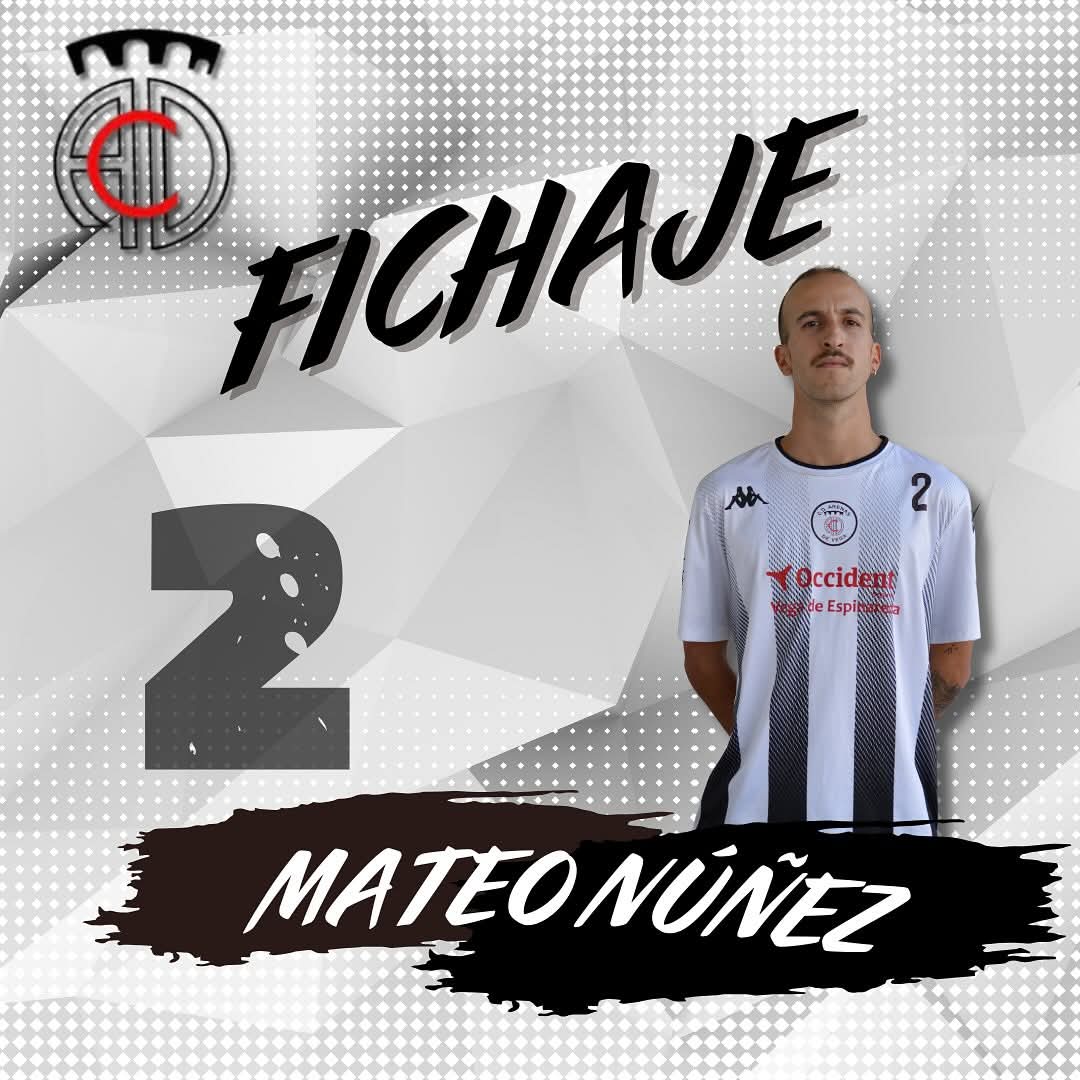 👤 Mateo Núñez
📄 FICHAJE 
Canterano que retorna al club, en su caso iniciando su andadura en el primer equipo después de estos años fuera por estudios y motivos laborales. El profe de la Uni se une a nuestro plantel para aportar compromiso, defensa e identidad. ¡Vamos Mate!
⚪️⚫️