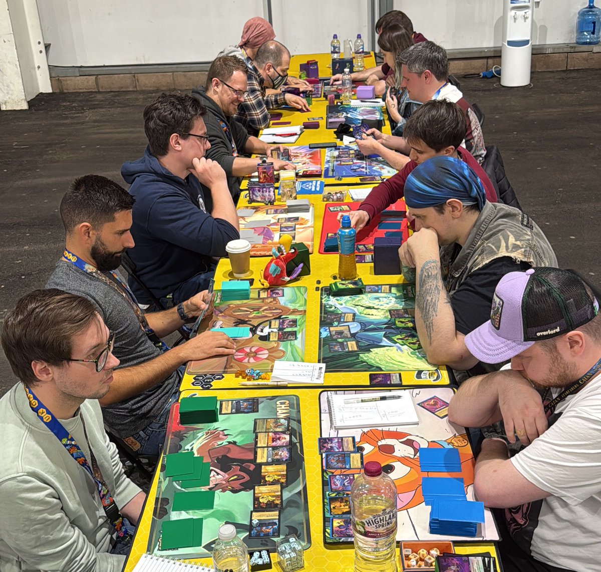 ThistleTavern_'s tweet photo. #Lorcana set 9 meta tournament in flight at #tabletopscotland. Winner will be taking home the 2025 Convention playmat ๐๐๐โค๏ธ๐๐ฉถ https://t.co/4gyMFss5Tj