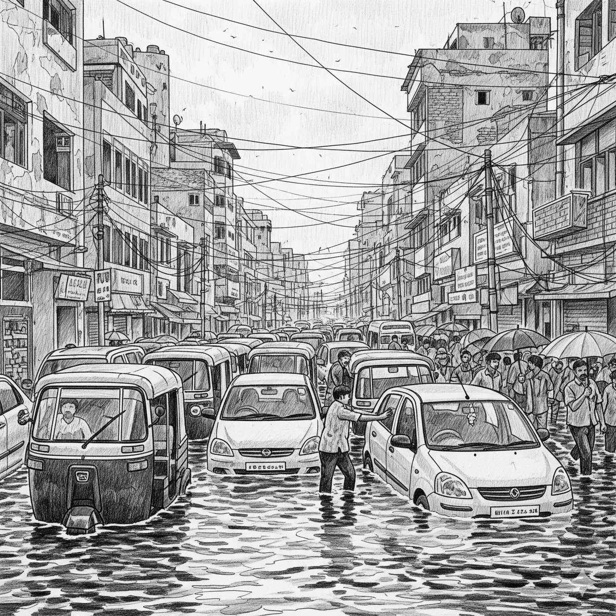 દેશના મોટા શહેરો 'અર્બન ફ્લડ'ની સમસ્યાથી પીડાઈ રહ્યાં છે..

ચોમાસામાં મુંબઇ, દિલ્હી, ગુરુગ્રામ, અમદાવાદ સહિતના અન્ય શહેરો વોટર લોગિંગની ઝપેટમાં ચડી જાય છે.

આ વોટર લોગીંગ જીવલેણ સાબિત થાય છે, આ સંજોગોમાં 'અર્બન ફ્લડ'ની સમસ્યા કુદરતી નહી પણ માનવ સર્જિત છે.

શહેરોના વિકાસમાં વરસાદી