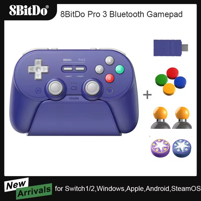 8BitDo Pro 3 コントローラー 【¥5,481】-アリエク特価アラート