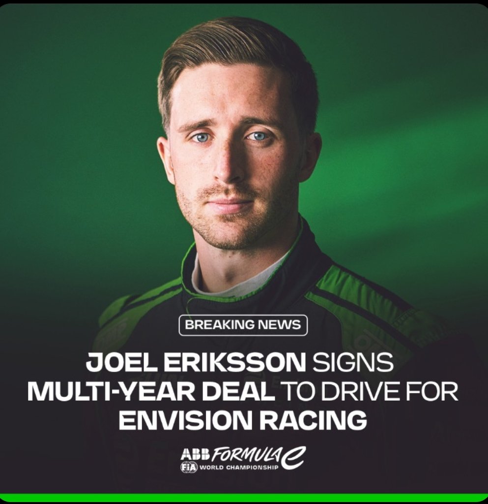 Joel Eriksson Envision Racing ile anlaştı.