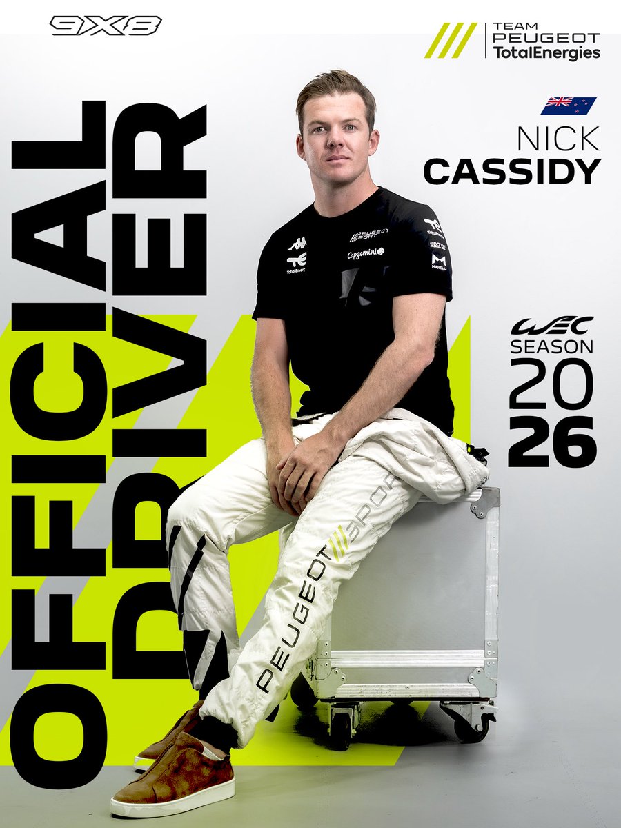 Nick Cassidy'in resmi haberi geldi.
Artık stellantis çatısı altında, WEC'te Peugeot, FE'de ise DS veya Citroen'de olacak.