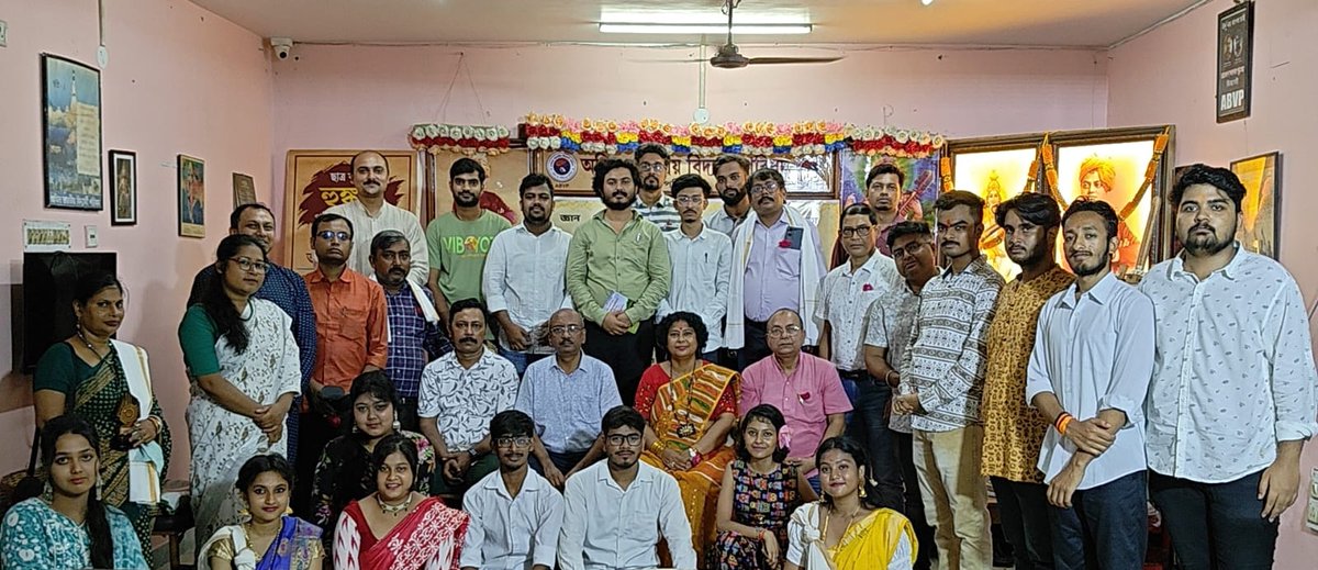 On the occasion of the birth anniversary of Dr. Sarvepalli Radhakrishnan, ABVP Kolkata Mahanagar observed 'Teachers’ Day 2025' in the presence of State Vice-President Dr. Asit Baran Biswas, State Vice-president &amp; Girls’ In-charge Smt. Dali Chakraborty.
#abvpbanga 
#abvpkolkata