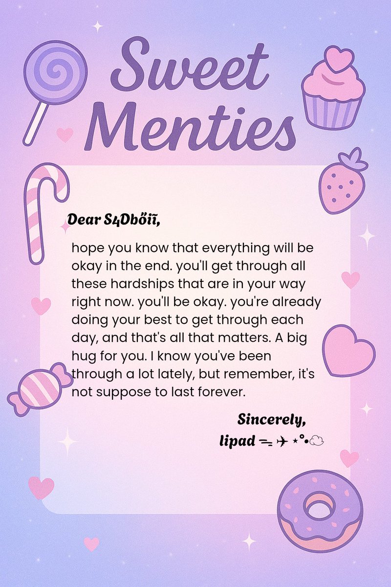 💌: S4Dbőiĩ
📤: lipad ᯓ ✈︎ ⋆°•☁︎