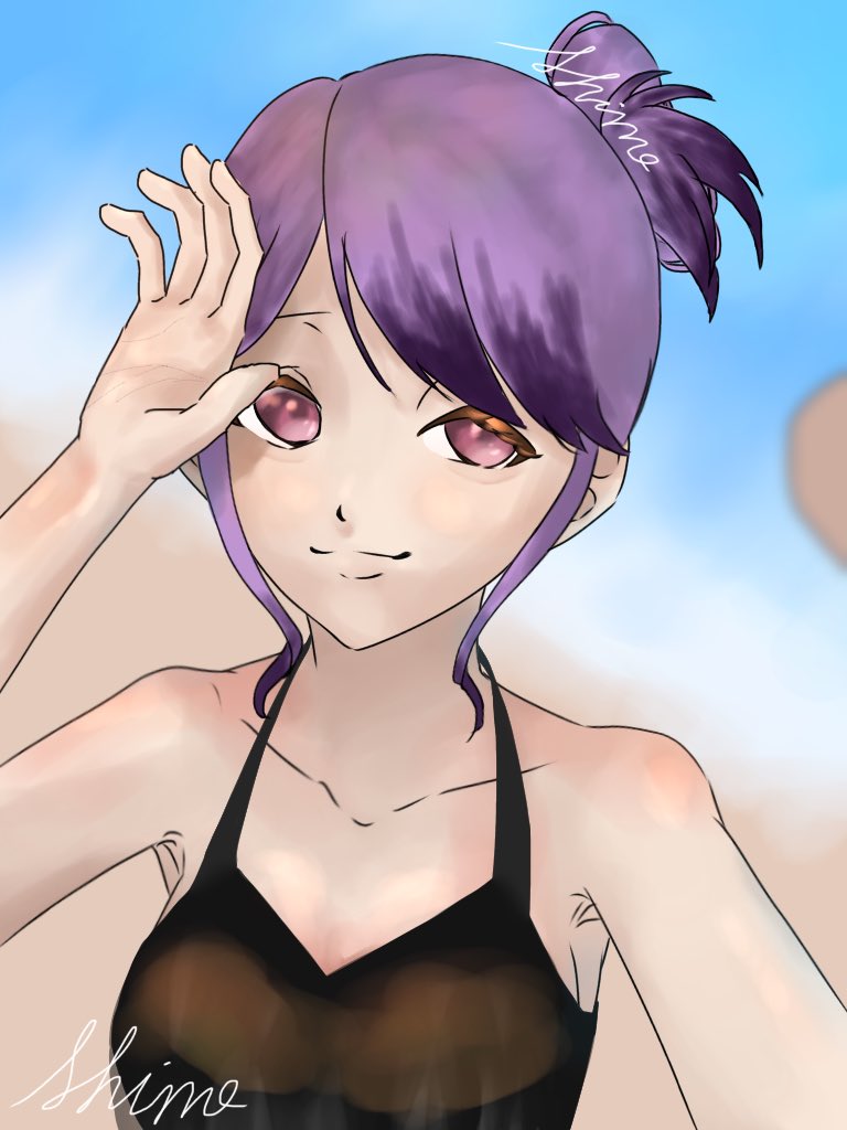 eska_eaka's tweet photo. まぶしっ、！
 #自称絵描きのしの様  #デジタルイラスト  #絵柄が好みっていう人にフォローされたい https://t.co/NnpFNWSes4