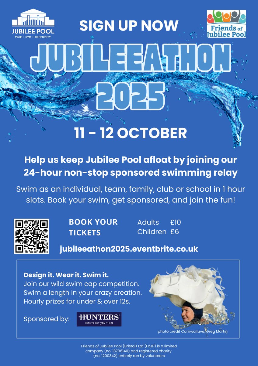 Join us for this family fun event raising funds to keep our beloved pool afloat jubileeathon2025.eventbrite.co.uk