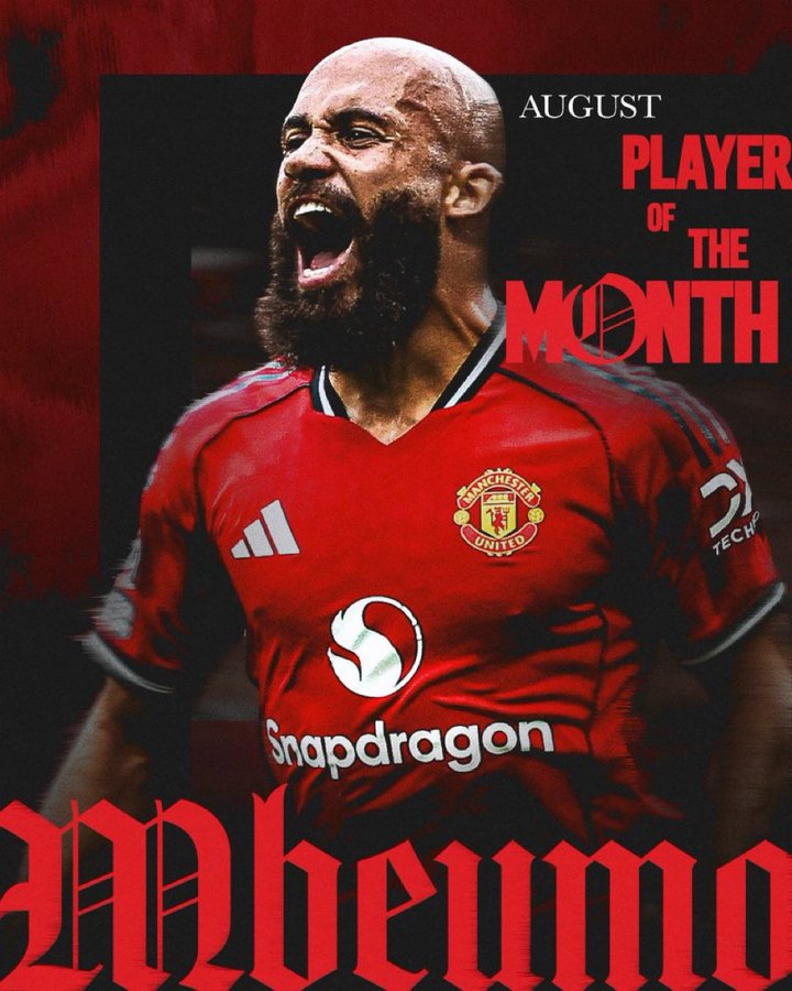 🚨 OFFICIAL: Bryan Mbeumo is Man United's Player of the Month for August! #mufc
