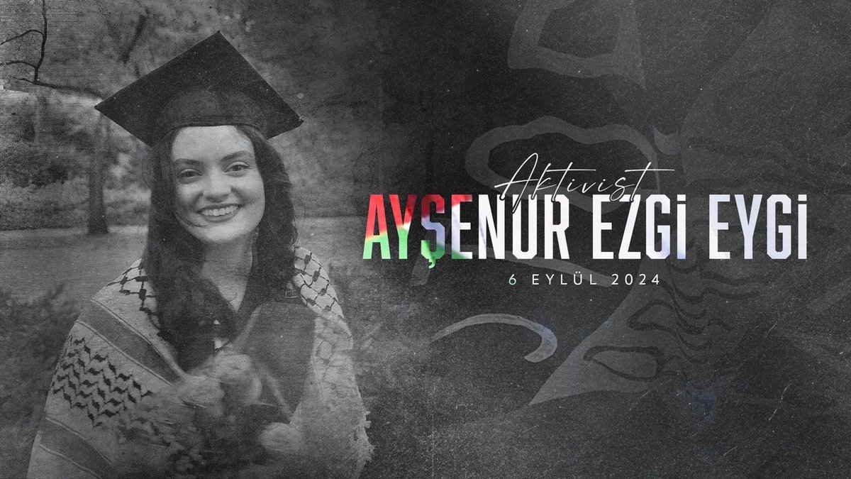Bir yıl önce, adalet ve insan hakları için mücadele eden Ayşenur Ezgi Eygi, bir İsrail keskin nişancısı tarafından genç yaşında şehit edildi.

İşgal altındaki Batı Şeria’ya giderek Filistin direnişine destek veren Ayşenur Ezgi Eygi’nin kaybı yalnızca ailesinin ve bizlerin değil,