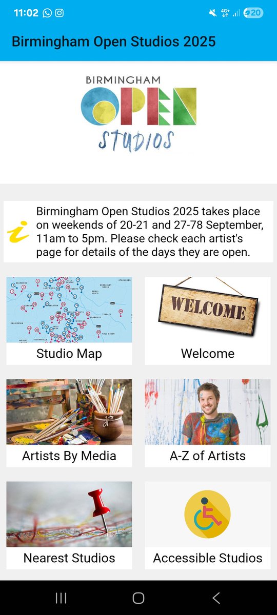 Starting 2 weeks today!

Birmingham's biggest art trail returns. 170 artists and groups opening their doors across 86 locations city-wide. 

Get inspired. Meet the artists. Buy direct.

Free &amp; family-friendly.

Download our free 'Birmingham Open Studios' app to see the artists
