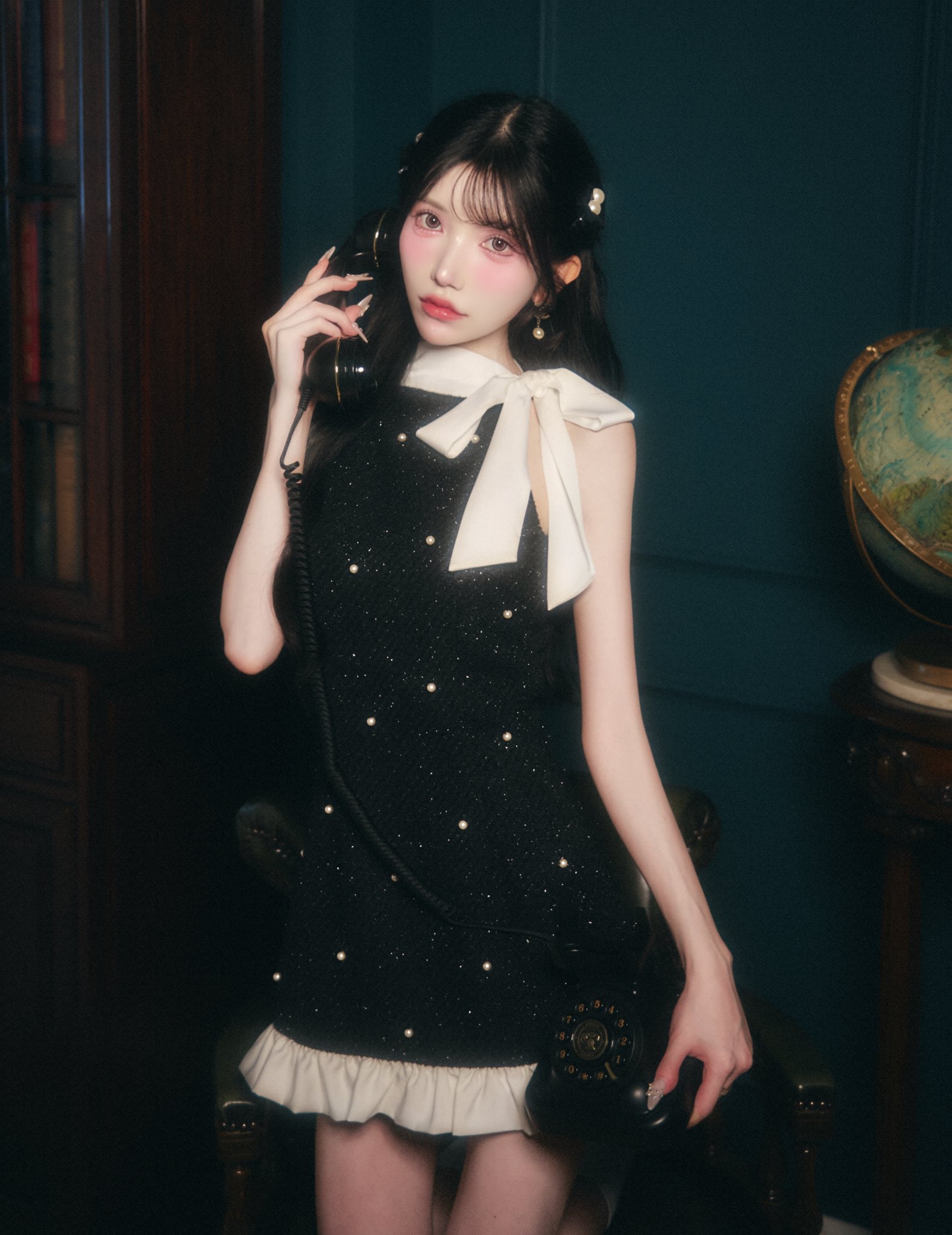 BELEAR MIMI (ベリアミミ) ローズヘムミニワンピース ダークグレー BELEAR MIMI (ベリアミミ) ローズヘムミニワンピース ダークグレー