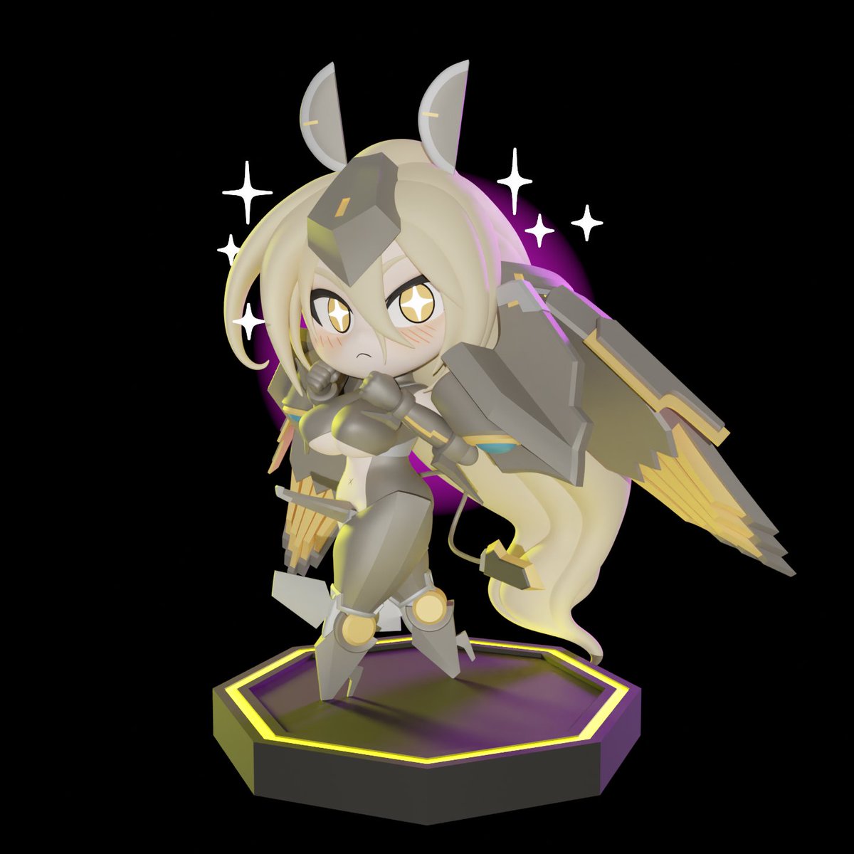 3D Aruka Stiel Chibi
chibi art by <a href="/Shindo_L/">新堂エル</a> 
#Taimanin