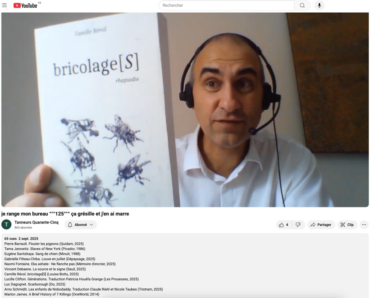 Où il est question de 
bricolage[S] de Camille Révol (41:19)
Merci à Guillaume Cingal pour sa vidéo

youtube.com/watch?v=ash10y…