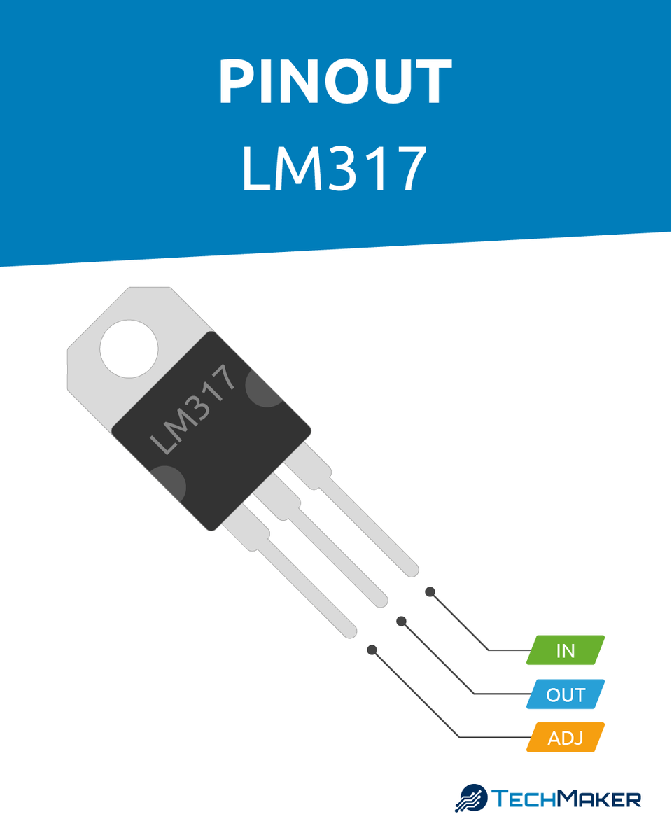 TechMakerIT's tweet image. Il #LM317 è un regolatore di tensione regolabile, perfetto per alimentare circuiti elettronici. 😁👍
🎯 Conoscere il #pinout semplifica la realizzazione di alimentazioni personalizzate.
#TechMaker - Libera la tua #VogliaDiCostruire
#elettronica