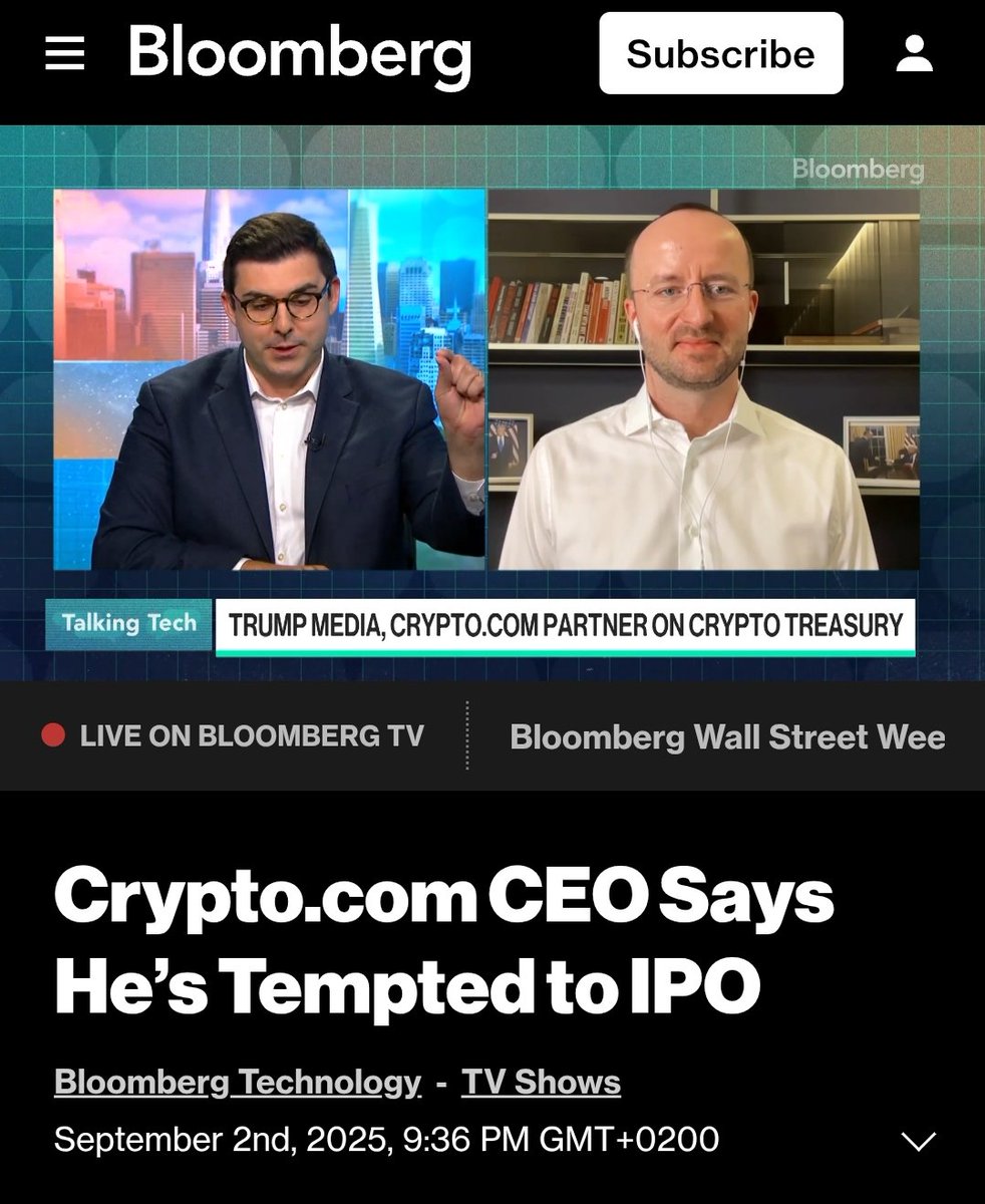 IPO Rumours for Crypto. com 💬 In a recent AMA, and during an interview  with Bloomberg, CEO Kris Marzalek discussed the possibility of an Initial  Public Offering (IPO). A potential IPO would