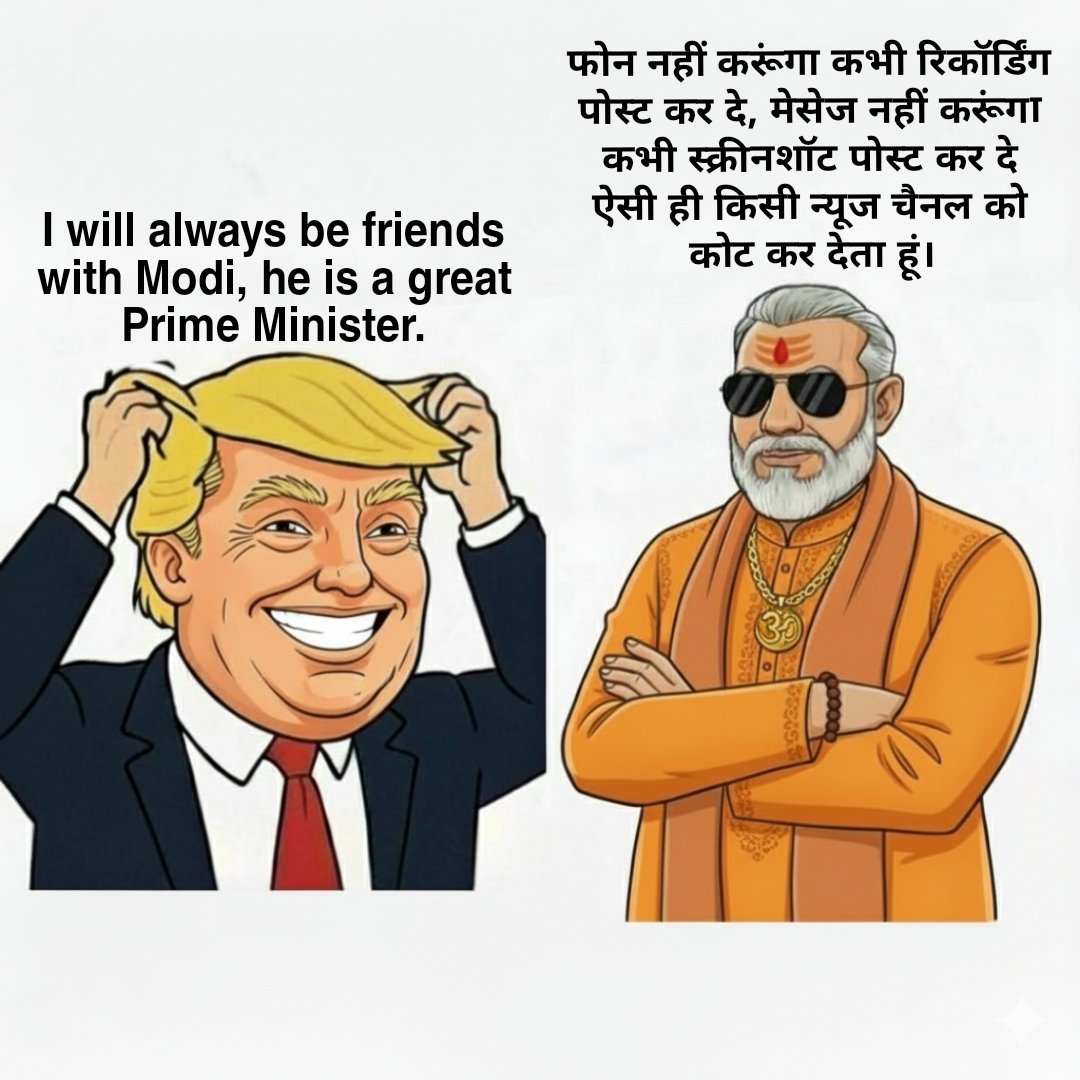 GaurangBhardwa1's tweet photo. Trump and Modi ji https://t.co/E2pwYsuQxl