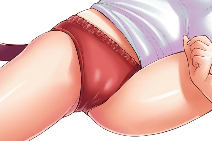 #このタグを見た人は自分の絵の太ももをのせる