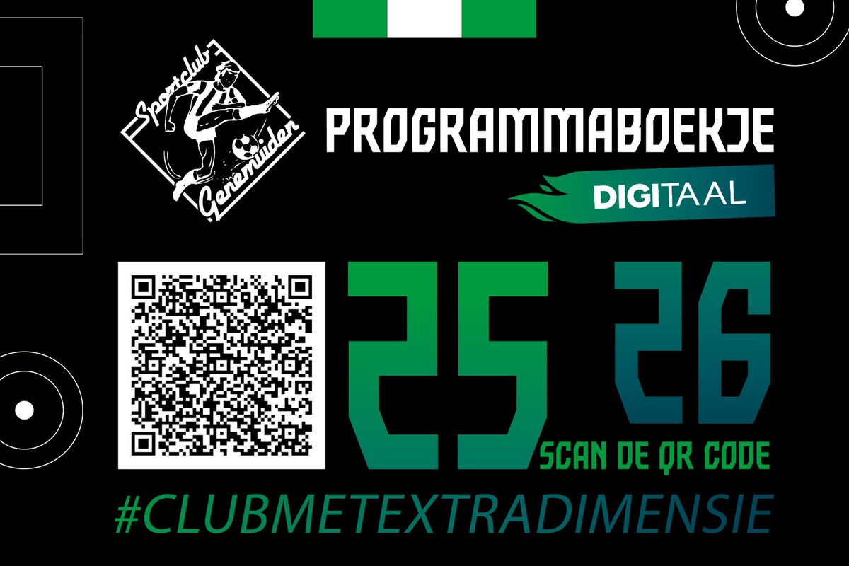 Het programmaboekje voor de wedstrijd Sportclub Genemuiden - Huizen is nu beschikbaar, volg hiervoor de link. tinyurl.com/3dsvaebt #CLUBMETEXTRADIMENSIE