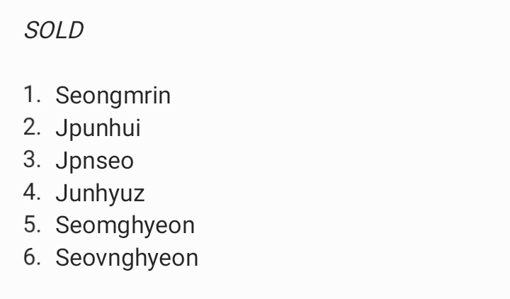 seongjuon's tweet photo. Sold by me! https://t.co/QujdpVGqRJ