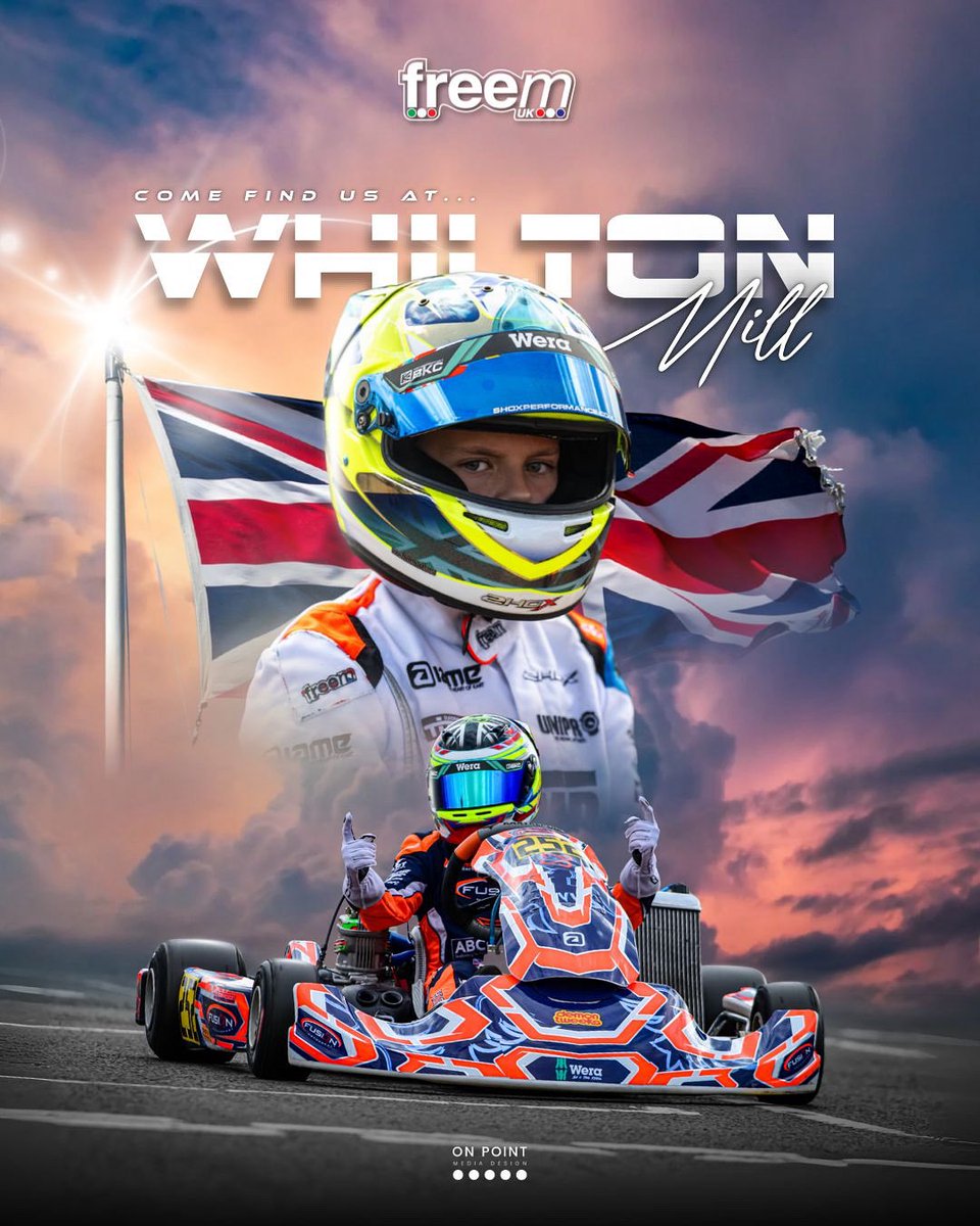 🏁 We’re at the final round of the IAME British Karting Championship at Whilton Mill today!

Come and see us for:

✨ Full FreeM UK stock
📏 Suit measuring and custom fitting

Find us trackside and get race-ready with the best in karting gear! 🏎️🔥

📍 Whilton Mill Kart Circuit